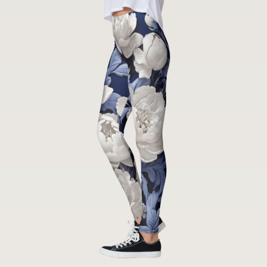 Blauw-wit  leggings (Links)