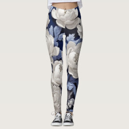 Blauw-wit  leggings