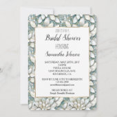 Blauw Wit Lotus Flowers Vrijgezellenfeest Kaart (Voorkant)