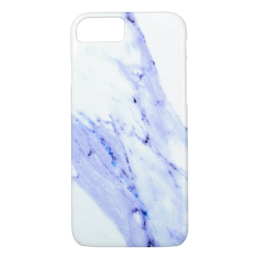 Blauw Wit Marmer graniet steen Case-Mate iPhone Case (Achterkant)