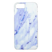 Blauw Wit Marmeren steen graniet Case-Mate iPhone Case (Achterkant)