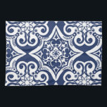 Blauw-wit Marokkaans Patroon Theedoek<br><div class="desc">Elegant blauw en wit Marokkaans patroon. Dit ontwerp is beschikbaar in verscheidenheid van kleuren en producten.</div>