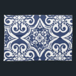 Blauw-wit Marokkaans Patroon Theedoek<br><div class="desc">Elegant blauw en wit Marokkaans patroon. Dit ontwerp is beschikbaar in verscheidenheid van kleuren en producten.</div>