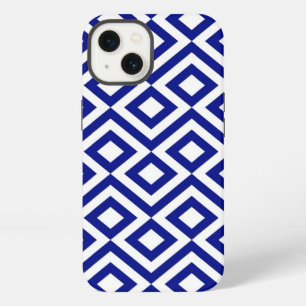 Blauw-Wit Meander Battery Hoesje iPhone 13 Hoesje