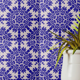 Blauw-wit Mediterraan Azulejo Portugees Tegeltje