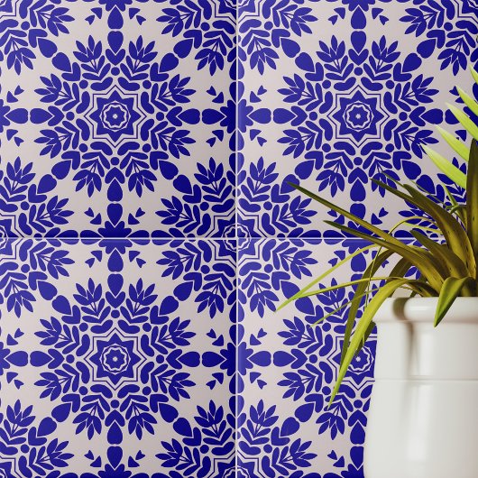 Blauw-wit Mediterraan Azulejo Portugees Tegeltje