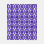 blauw & wit Mediterraans Stijl Fleece Deken (Voorkant)