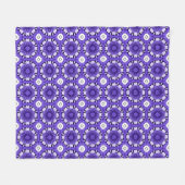 blauw & wit Mediterraans Stijl Fleece Deken (Voorkant (Horizontaal))