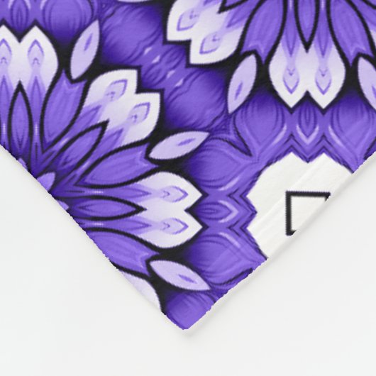 blauw & wit Mediterraans Stijl Fleece Deken (Hoek)