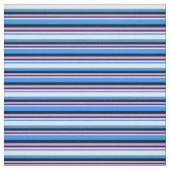 Blauw, wit, Midnight Blue, plum & Black Colour Stof (Swatch)