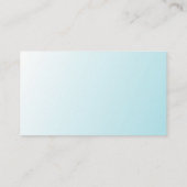 Blauw Wit Modern Elegant Minimalistische Sjabloon Visitekaartje (Achterkant)