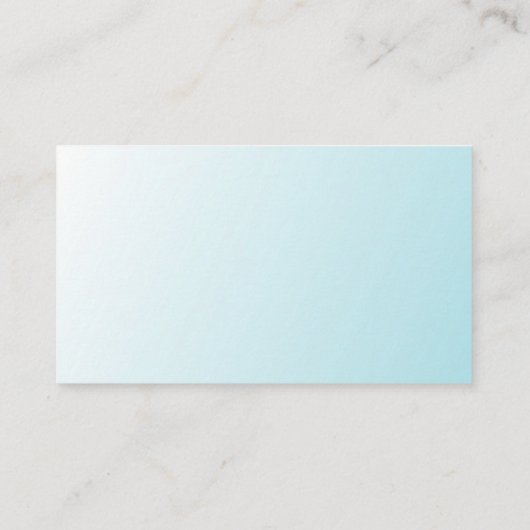 Blauw Wit Modern Elegant Minimalistische Sjabloon Visitekaartje (Achterkant)