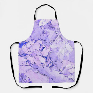 Blauw Wit Modern Italiaans Marmer Elegant Abstract Schort
