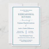 Blauw wit, modern, klassiek, repetitief diner kaart (Voorkant)