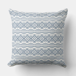 Blauw & Wit Modern Kussen