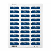 Blauw Wit Moderne Eenvoudige Trend Setter Business Etiket (Full Sheet)