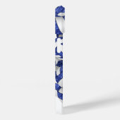 Blauw wit monogram meisjesvolleyballen patroon Case-Mate iPhone case (Achterkant / Rechts)