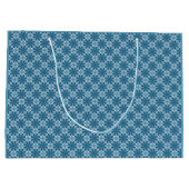 Blauw-wit mozaïek groot cadeauzakje (Achterkant)