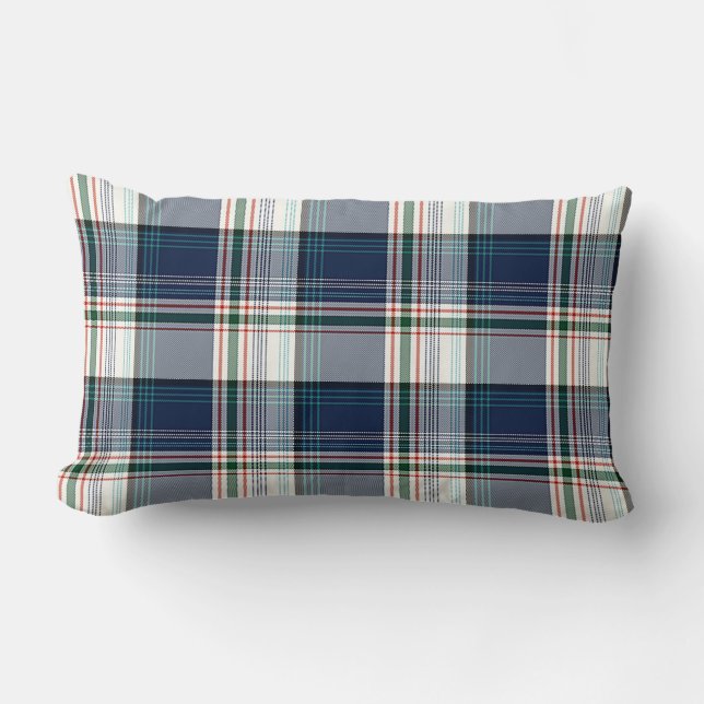 Blauw, wit, multithread-speldenpakket kussen (Voorkant)