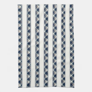 Blauw, wit, multithread-spelregels theedoek