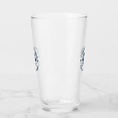 Blauw Wit Nautisch Boat Wheel Boat Glas (Links)