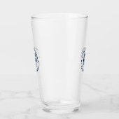 Blauw Wit Nautisch Boat Wheel  Boat Glas (Rechts)