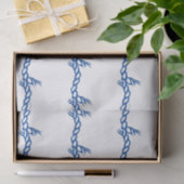 Blauw wit nautisch touw golven patroon cadeau tissuepapier (Geschenk)