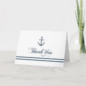 Blauw & Wit Nautische bedankkaart (Voorkant)
