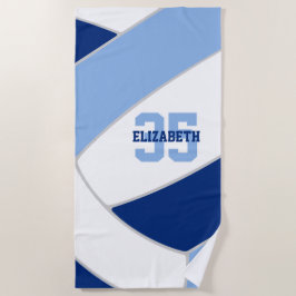 blauw wit of ELKE kleuren gepersonaliseerd volleyb Strandlaken