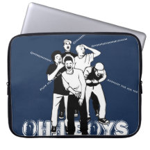 blauw wit OHH BOYS die lachen