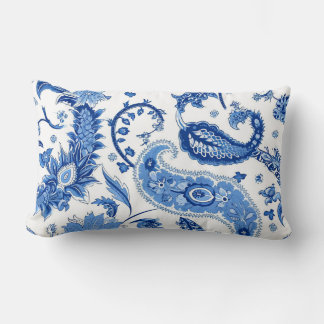 Blauw & Wit Paisley Sierkussen Kussen