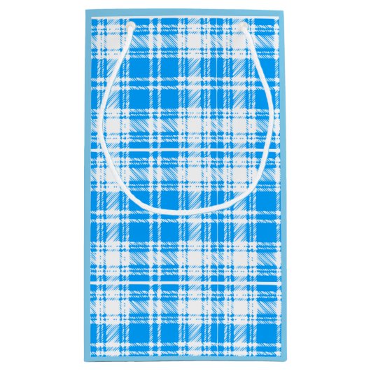 Blauw & Wit Papieren Cadeautas (Achterkant)