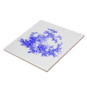  Blauw & Wit Pastoraal Schapen & Konijnen Tegeltje (Zijkant)