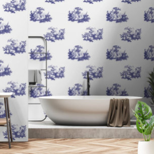  Blauw & Wit Pastorale Herder Vignettes Behang