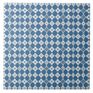 Blauw-wit patroon Mediterrane Azulejo Tegeltje