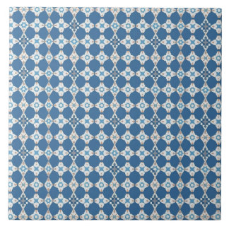 Blauw-wit patroon Mediterrane Azulejo Tegeltje