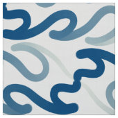 Blauw-wit patroon stof (Swatch)