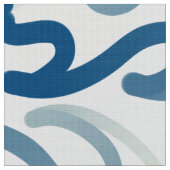 Blauw-wit patroon stof (Close Up)