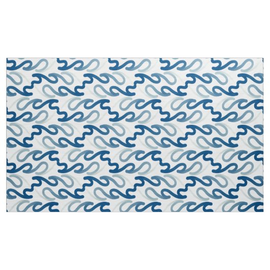 Blauw-wit patroon stof (Yard (91,4 cm))