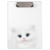 Blauw wit persiaans katje klembord (Voorkant)