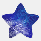 Blauw Wit Pijnpatroon Sticker Sjabloon (Voorkant)