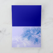 Blauw Wit Pine Art Kaart Sjabloon (Binnen)