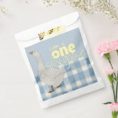 Blauw & Wit Plaid Een Gekke Gans Bedankzakje (Gezegeld)