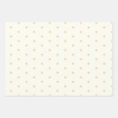 Blauw & Wit Polka Dots, Blauwe Sneeuwvlokken, Ster Inpakpapier Vel (Voorkant 2)