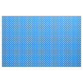 Blauw Wit Polka Dots Textiel Stof (Yard (91,4 cm))