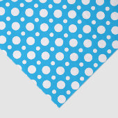 BLAUW & WIT POLKA STIPPEN PATROON TISSUEPAPIER (Detail)