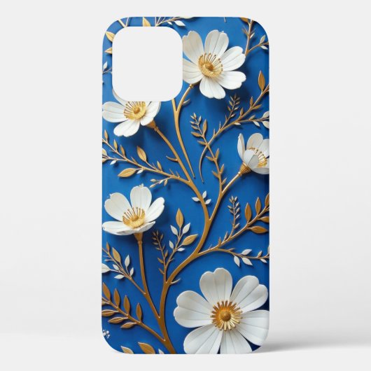 Blauw & Wit Porseleinen Telefoonhoes – Traditionee Case-Mate iPhone Case (Achterkant)
