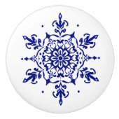 Blauw & Wit Portugees Azulejo Stijl Keramische Kno Keramische Knop (Voorkant)