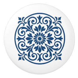 Blauw & Wit Portugees Azulejo Stijl Keramische Kno Knop