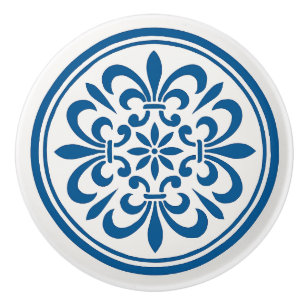 Blauw & Wit Portugees Azulejo Stijl Keramische Kno Knop